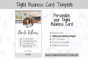 Digital Business Card Template