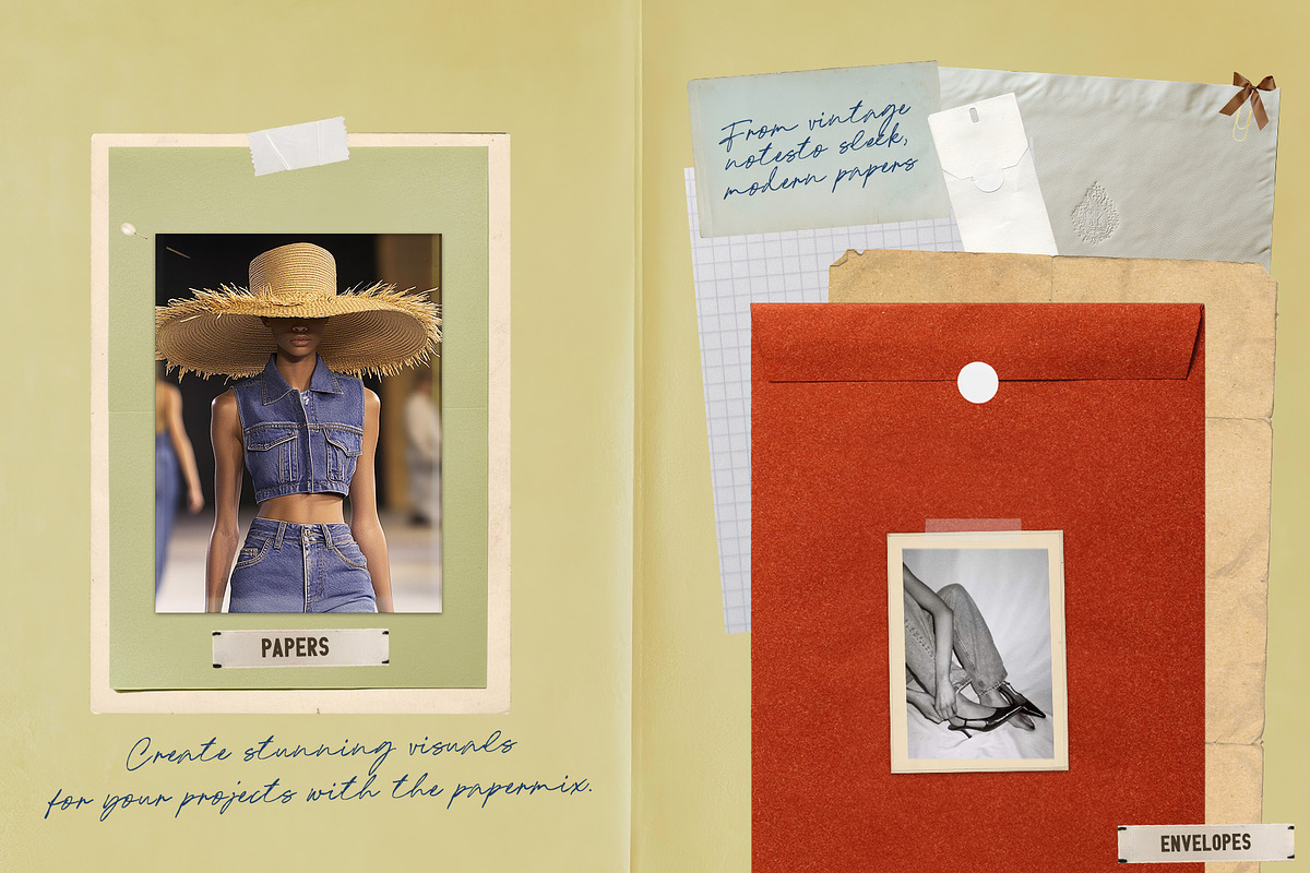 Papermix: Collection Pack of Papers, a Texture Graphic by lerinartstudio (Photo 4 of 11)