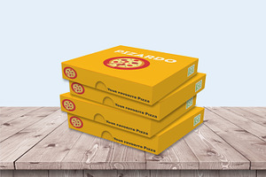 Pizza Box Packaging Mock-Ups