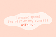 Little Peach | A Handwritten Font, a Handwritten Font by cathconofolio (Thumbnail 4 of 5)