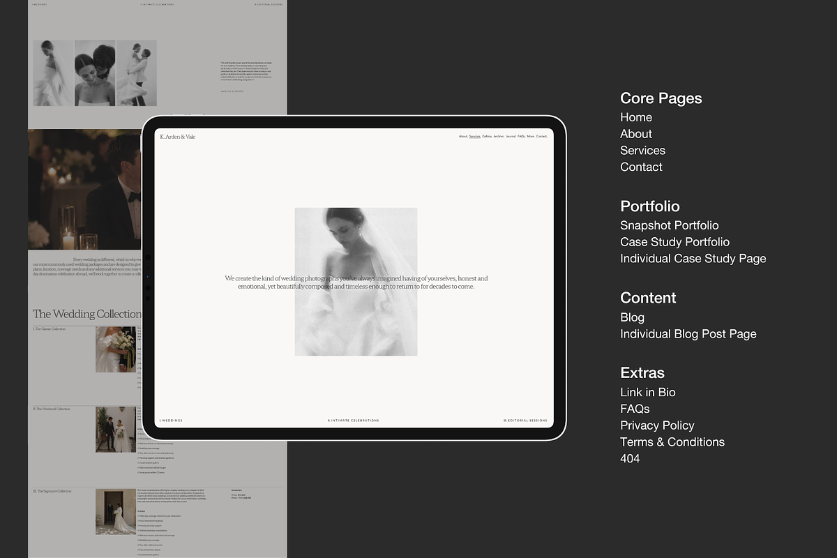 Squarespace Photographer Website, a Squarespace Template by Studio TSM (Photo 3 of 16)