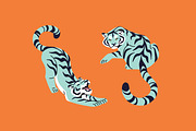 Wild tigers set, cards, patterns, an Animal Illustration by PaperTrident (Thumbnail 4 of 10)