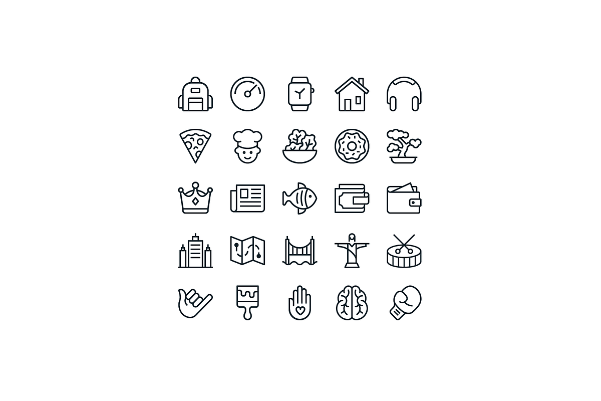 iOS Edge - 1200 Line Icons, an Outline Icon by Flaticons (Photo 5 of 7)