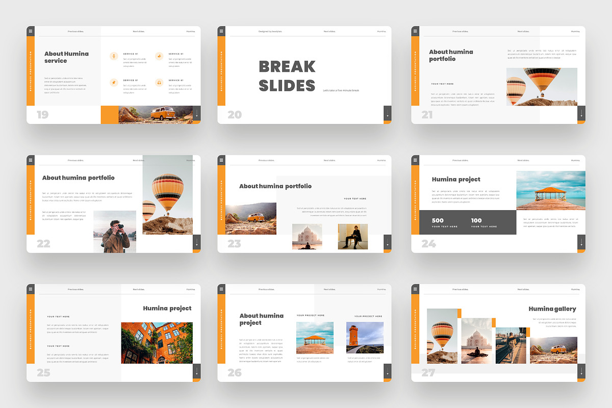 Humina - Business Google Slides, a Presentation Template by BeadyLab (Photo 4 of 6)