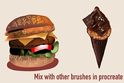 Food creation procreate brush, a Brush Add-On by Meisanmui (Thumbnail 3 of 8)