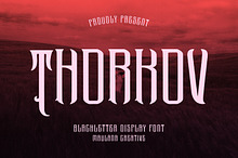 Thorkov Blackletter Display Font