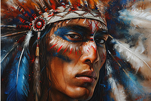 Spiritual Native American Man