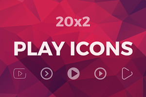 Play Button Icon Set Video Play Icon