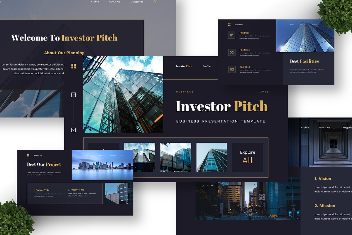 Investor Pitch - Business Powerpoint preview 4