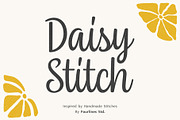 Daisy Stitch: A charming handwritten, a Handwritten Font by Four Lines Std. (Thumbnail 1 of 9)