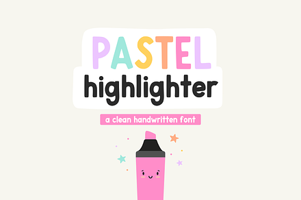 Pastel Highlighter Handwritten Font