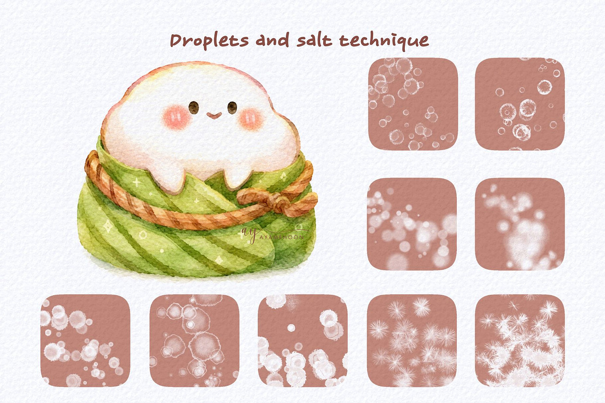 Procreate watercolor brush bundle, a Brush Add-On by ProcreateiBox (Photo 10 of 12)