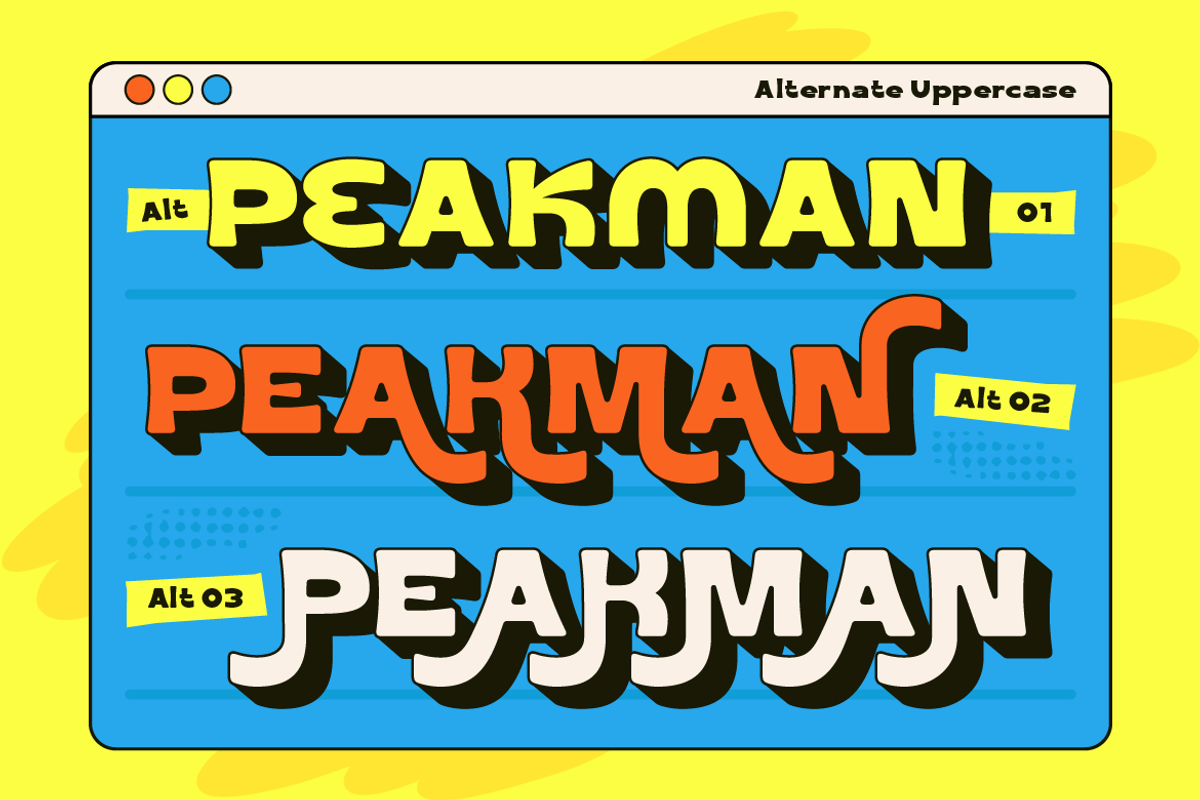 Roften - Chunky Retro Pop Font, a Sans Serif Font by Artisan Themes (Photo 7 of 11)