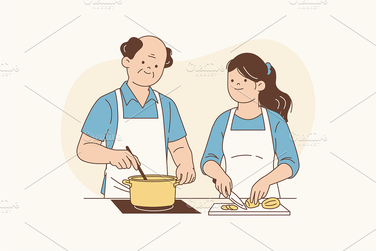 Fatherhood Moments Illustration, an Object Graphic by Jump Studio (Photo 3 of 12)