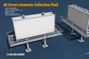 40 Street elements Collection Pack, an Architecture 3D Model by multimedia4ds (Thumbnail 31 of 70)
