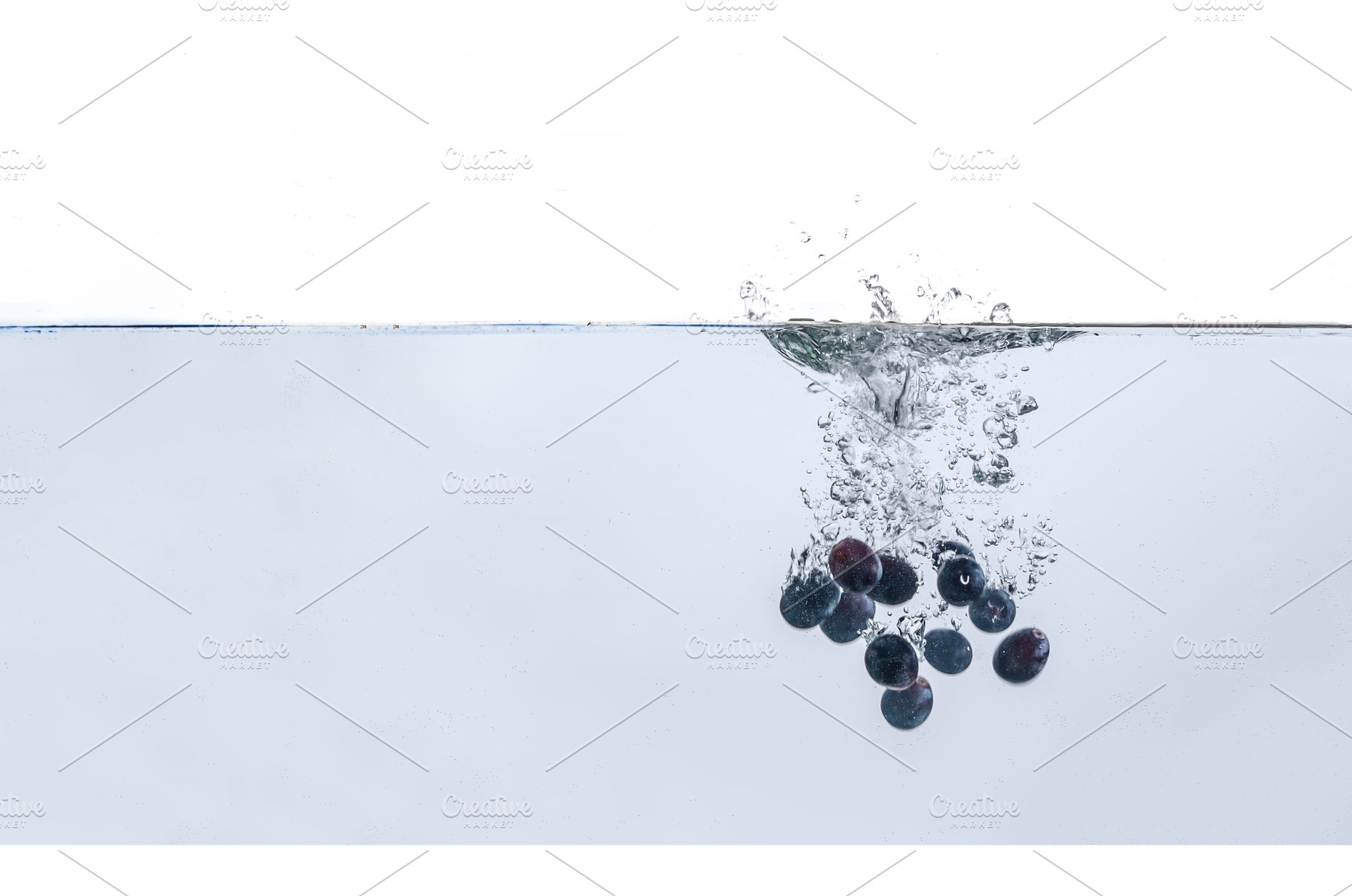 some blue graope berries isolated, a Food & Drink Photo by Mikee's stuff
