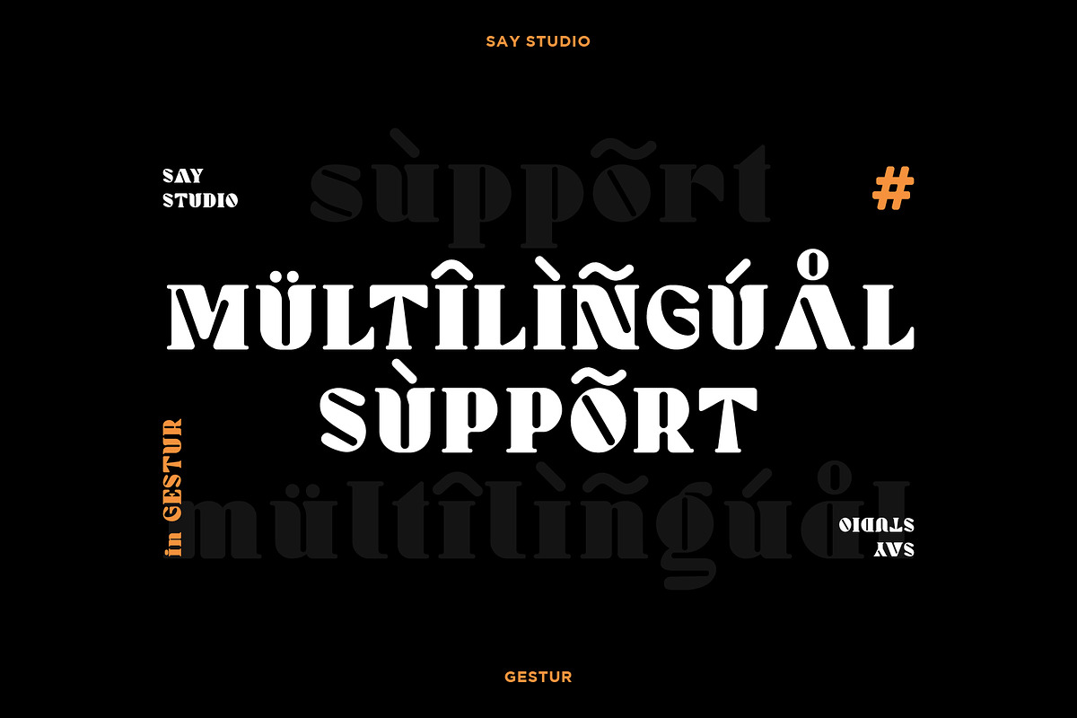 Gestur Display Font, a Sans Serif Font by Say Studio (Photo 13 of 15)