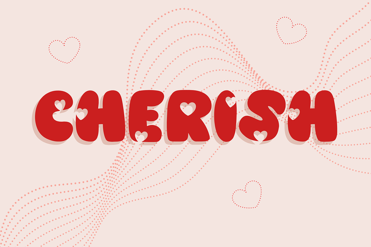 Cherish | Display Font, a Font by BAMBIN (Photo 1 of 8)