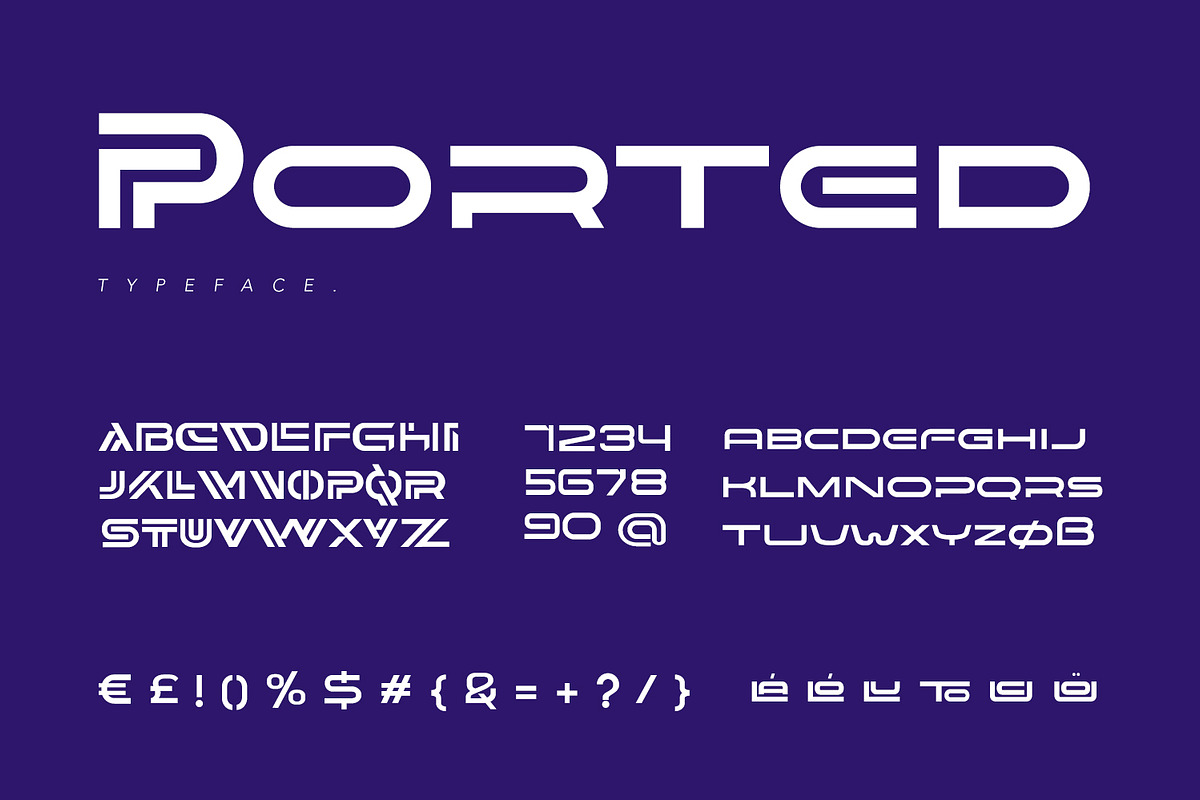 Ported, a Sans Serif Font by Naksatra (Photo 9 of 9)