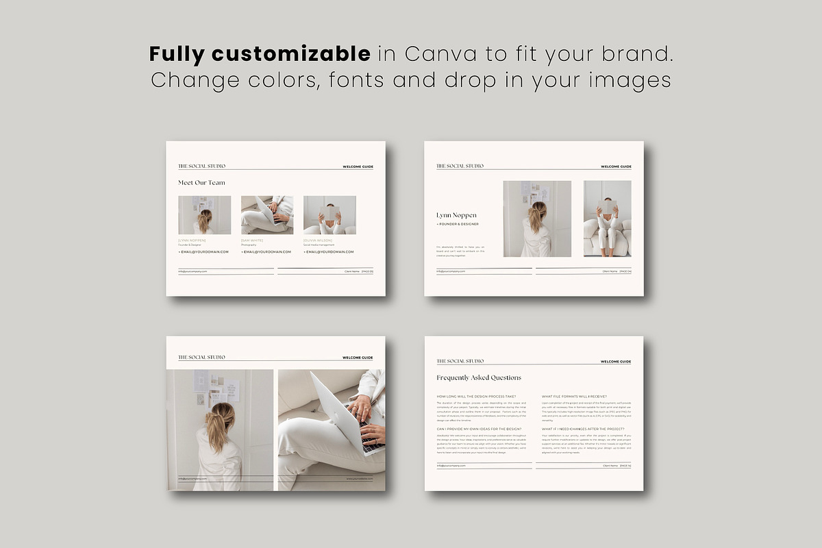 Canva Client Welcome Guide Template preview 5