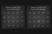 1100 Chalkboard vector icons pack, an Outline Icon by Visual Generation (Thumbnail 7 of 31)