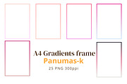 25 PNG Gradients Frame Graphic, a Graphic by PKshop (Thumbnail 5 of 6)