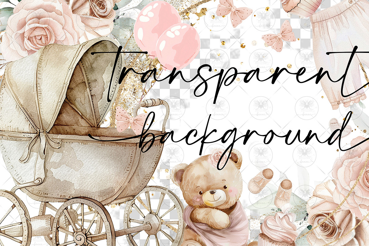 Teddy Bear Boho Clipart, an Animal Illustration by BigCakeBee (Photo 2 of 4)