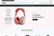 Renza - Multipurpose Shopify Theme, a Shopify Template by Team90Degree (Thumbnail 1 of 6)