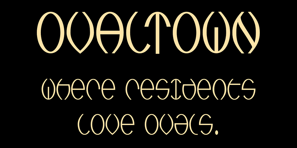 Ovaltown, a Font by Ingrimayne Type (Photo 1 of 8)