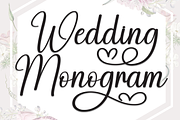 Wedding Monogram | Script Font, a Handwritten Font by Scratchones (Thumbnail 1 of 9)