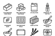 Bundles Soap Making Outline Icons, an Outline Icon by adenpinkstore (Thumbnail 1 of 17)