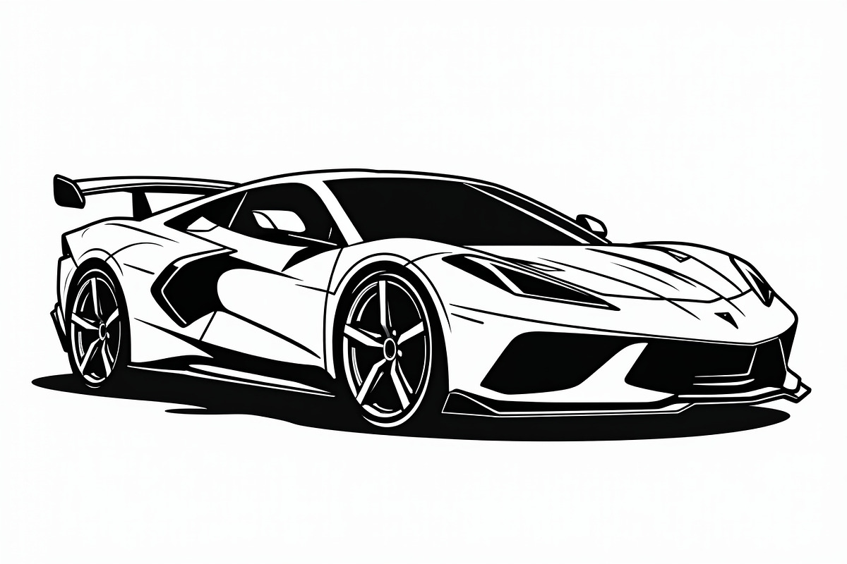 High Speed Sports Car Bundle, an Illustration by Designer_Momina (Photo 6 of 7)