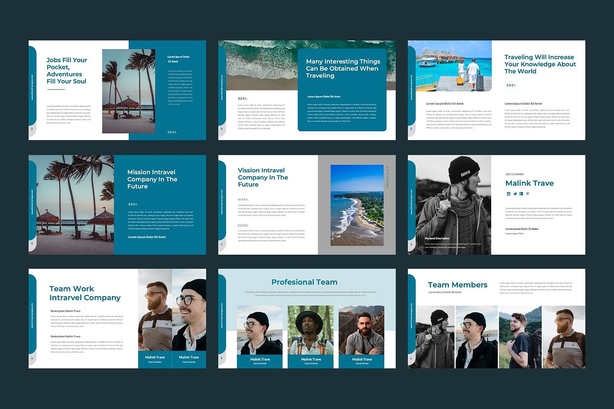 INTRAVEL Business Keynote Template, a Presentation Template by Rizki Herdian (Photo 3 of 6)