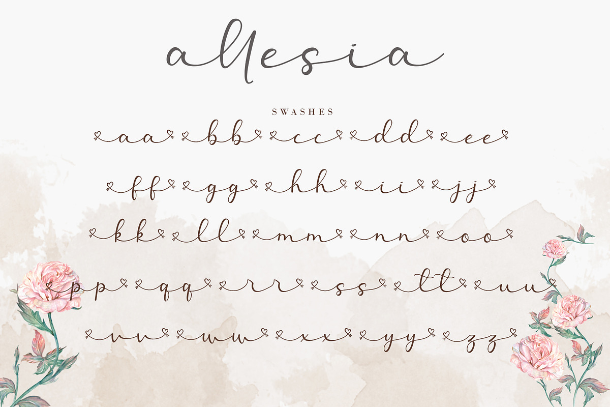 Allesia, a Script Font by AEN Creative Studio (Photo 11 of 12)
