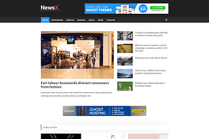 NewsX - Premium Ghost Theme
