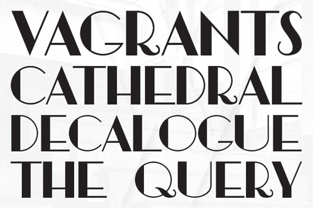 Warszawa Deco, a Font by Brendan Ciecko (Photo 4 of 5)