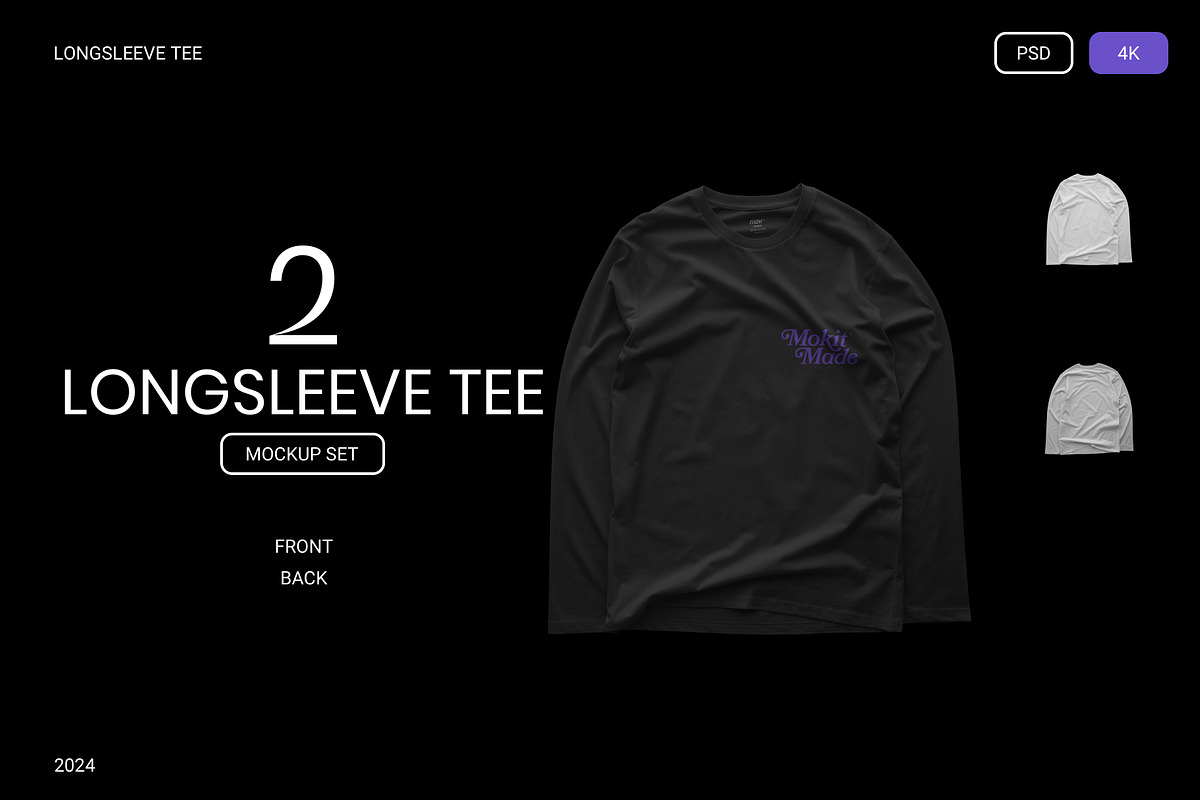 MOKITUP: Longsleeve Tee Mockup, a Shirt Mockup by MOKITUP (Photo 1 of 4)