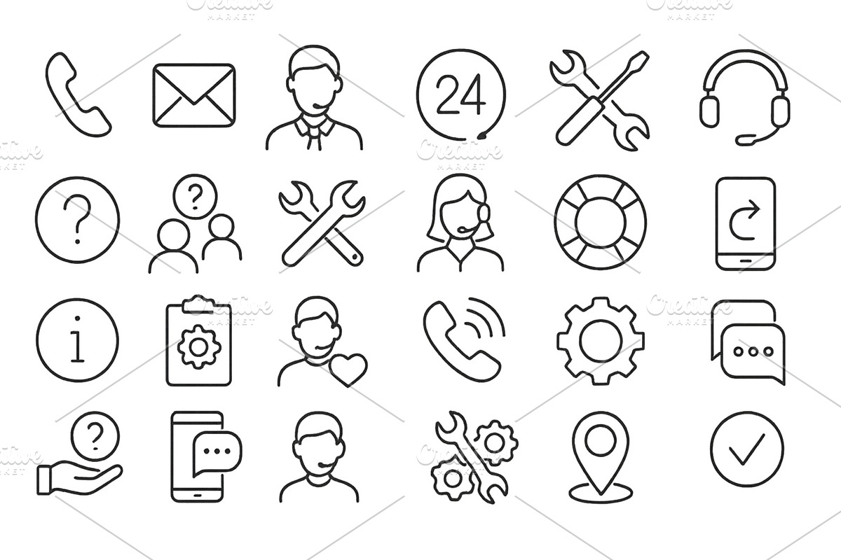 Set of web icons representing, a Technology Illustration by ZinetroN