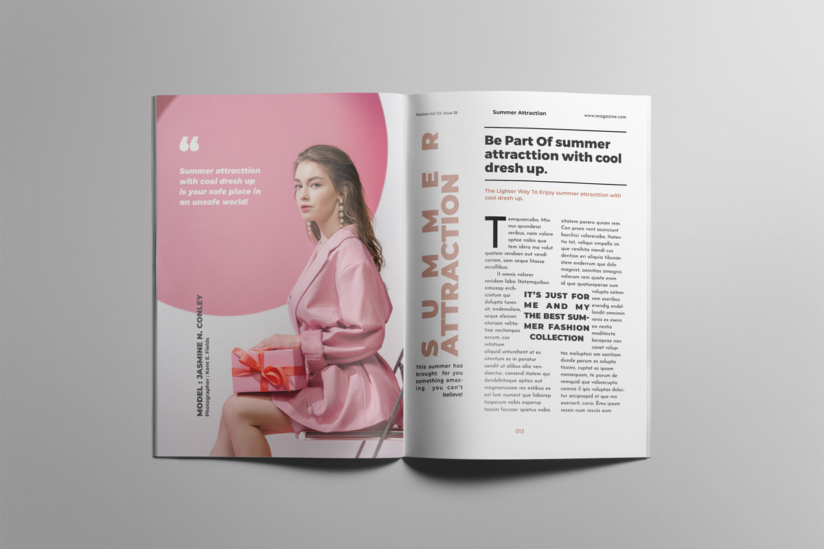 The Best Fashion Magazine Layout, a Magazine Template by Swayang (Photo 8 of 23)