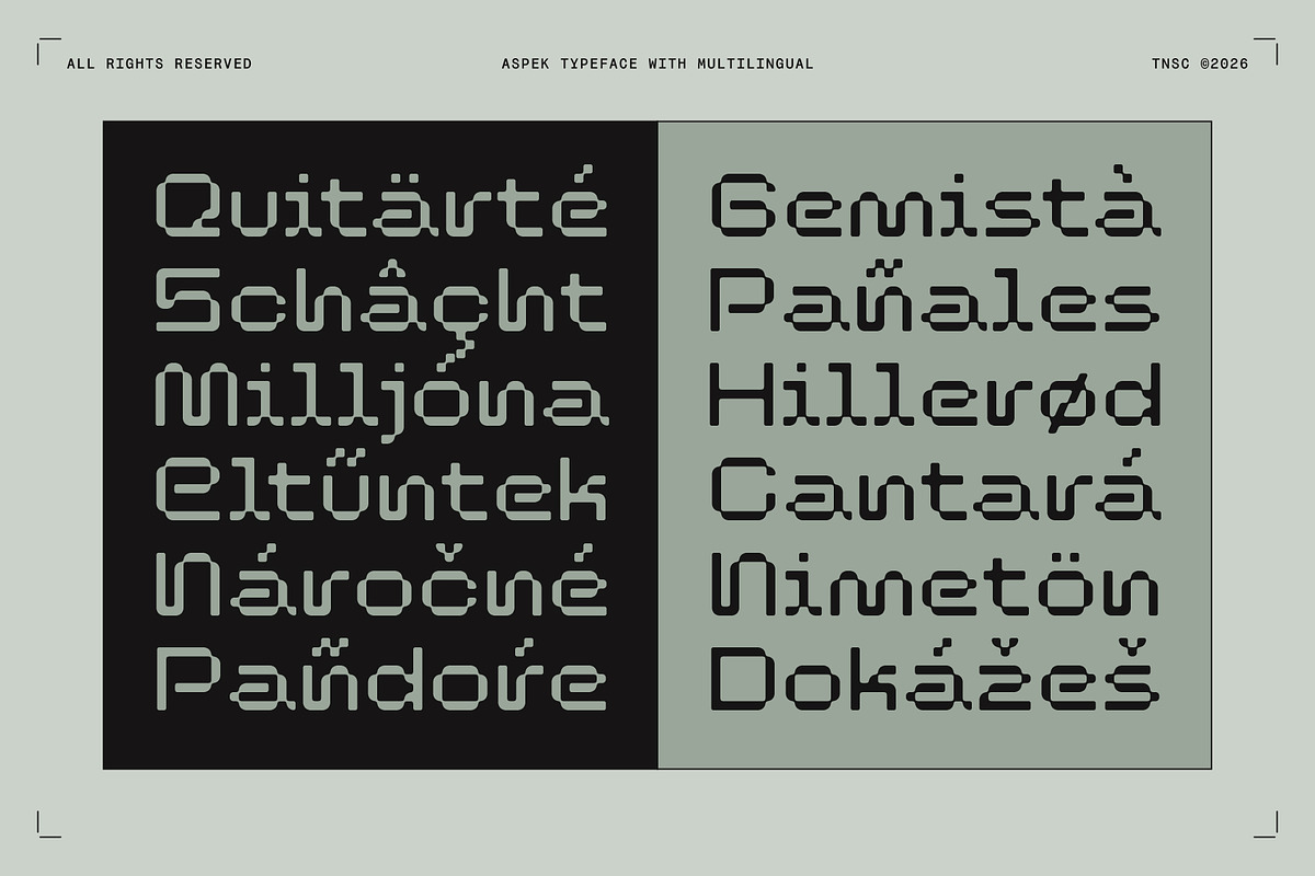 Aspek - Futuristic Display Sans, a Sans Serif Font by The Native Saint Club (Photo 4 of 16)