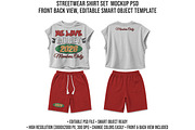 Streetwear Shirt Set Mockup PSD, a Shirt Mockup by std.badboy (Thumbnail 1 of 4)