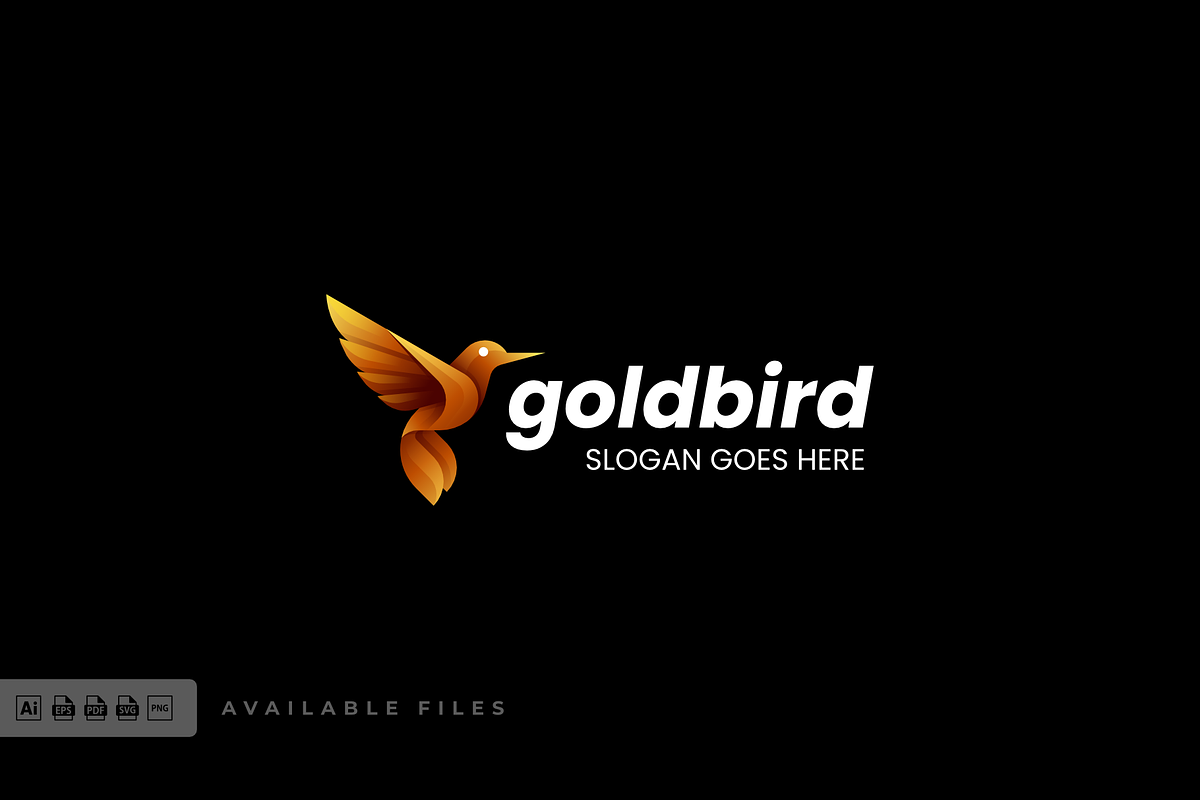 Gold Bird Gradient Colorful Logo, a Branding & Logo Template by ivan_artnivora