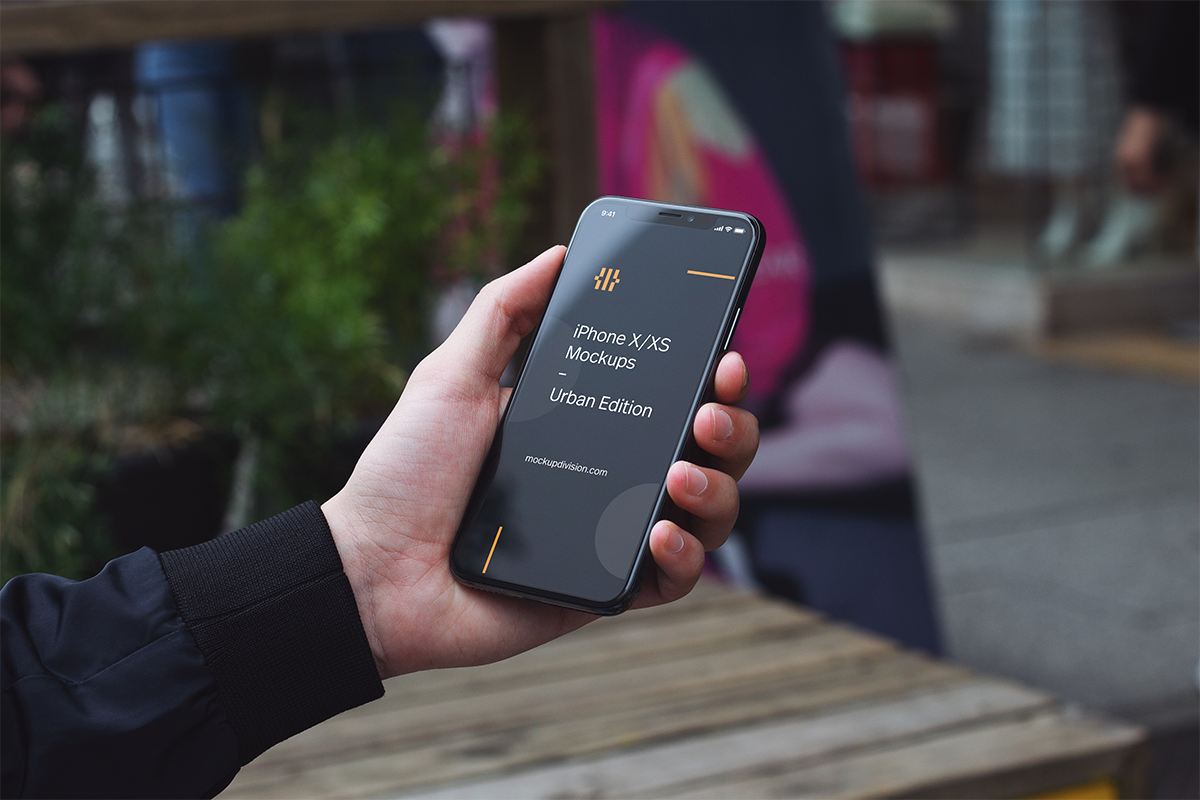 iPhone X/XS Mockups Urban Edition, an iPhone Mockup by Fields (Photo 6 of 9)