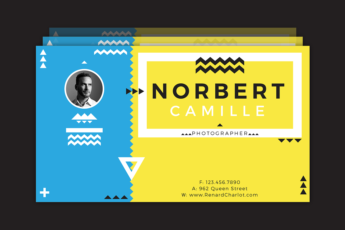 Norbert Camille Business Card, a Business Card Template by D | S Creative Design (Photo 2 of 5)
