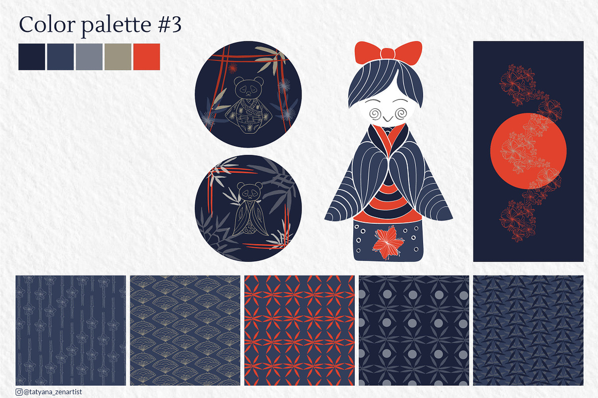 Japanese kokeshi doll clipart, an Object Graphic by Tatyana_Zenartist (Photo 9 of 12)