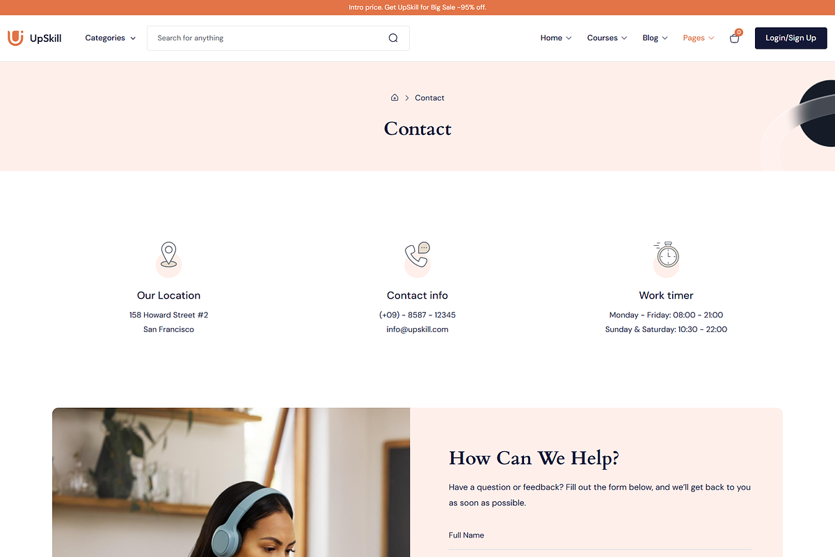Education Online Courses LMS, a WordPress Template by Design Spade (Photo 12 of 12)