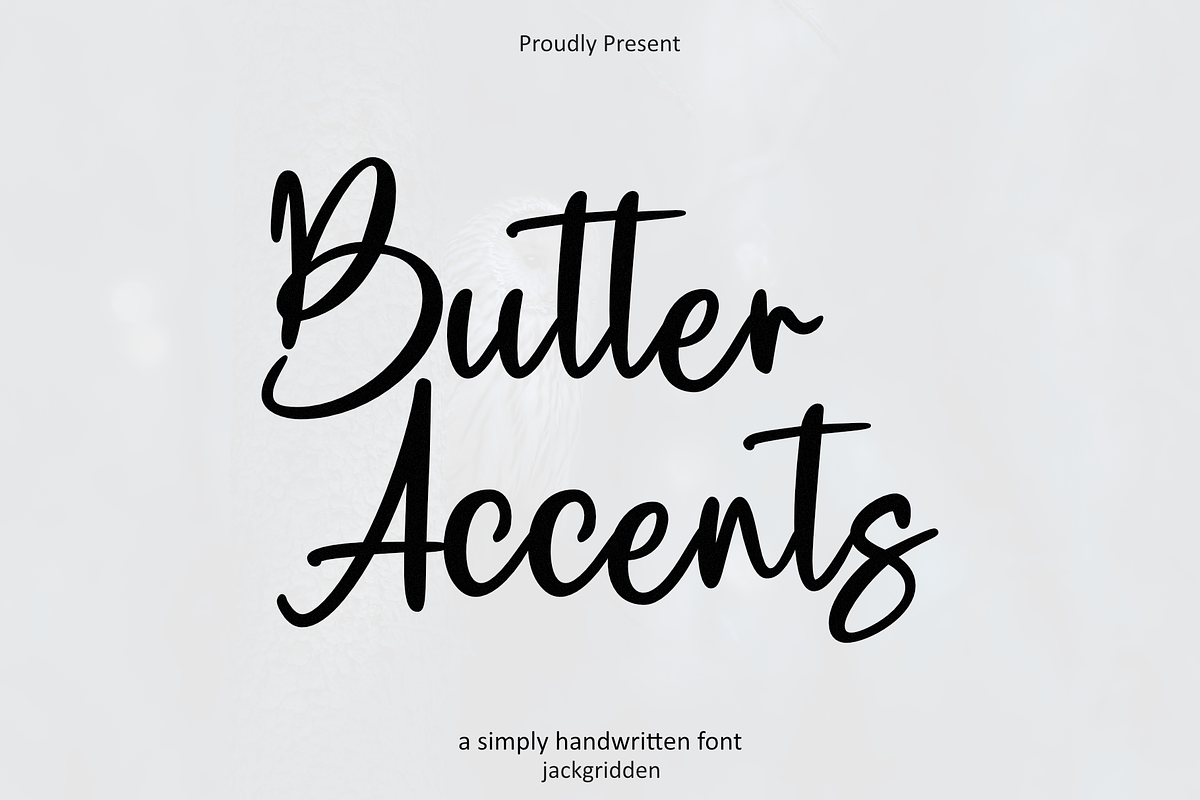 Butter Accents, a Handwritten Font by Jackgridden (Photo 2 of 11)
