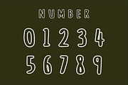 DANTE Outline Font, a Handwritten Font by Fourteen Letter (Thumbnail 5 of 6)