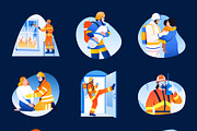 Firefighter Illustration Art Set, a Person Illustration by Brickclay (Thumbnail 7 of 9)