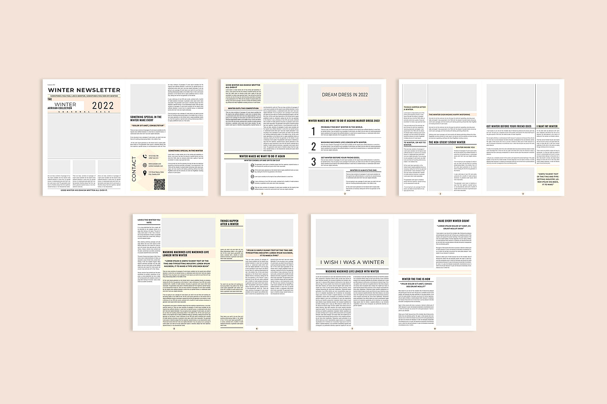 Winter Newspaper, a Brochure Template by ROJI CREATOR (Photo 7 of 7)